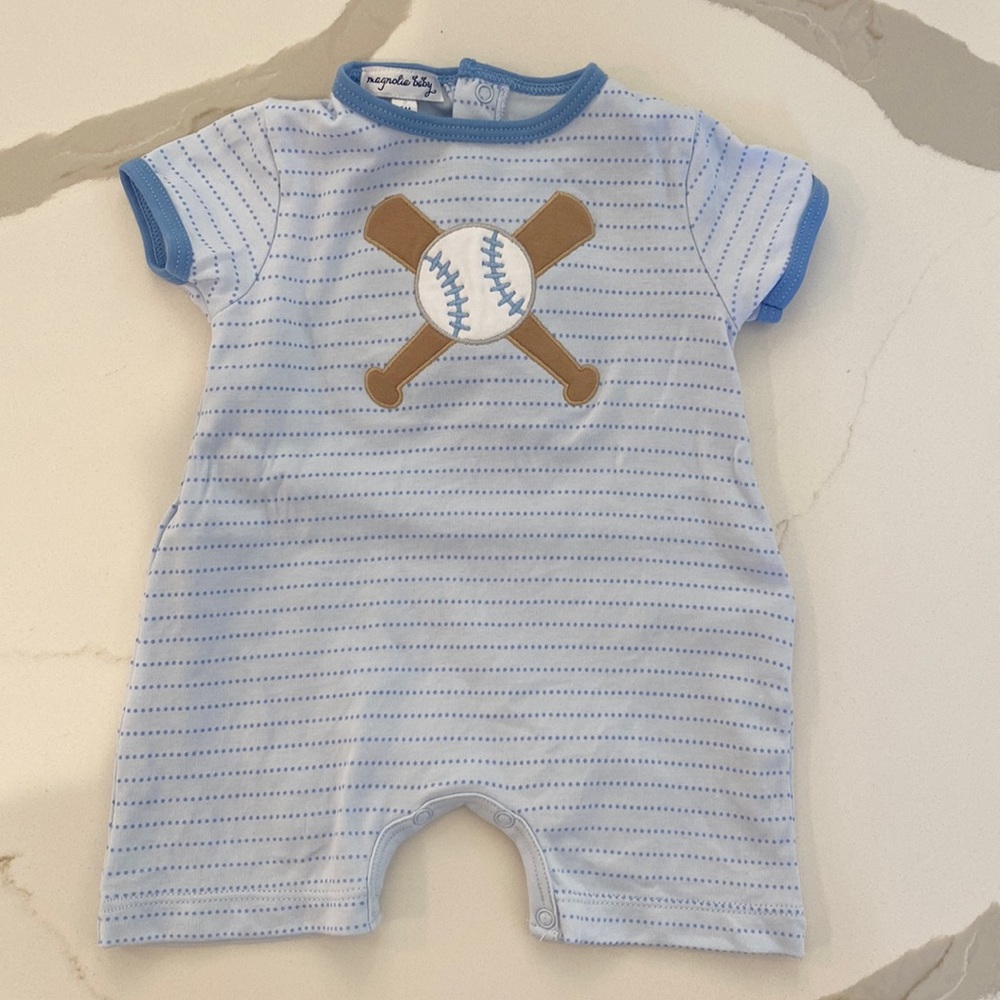 Magnolia Baby Baseball Playsuit